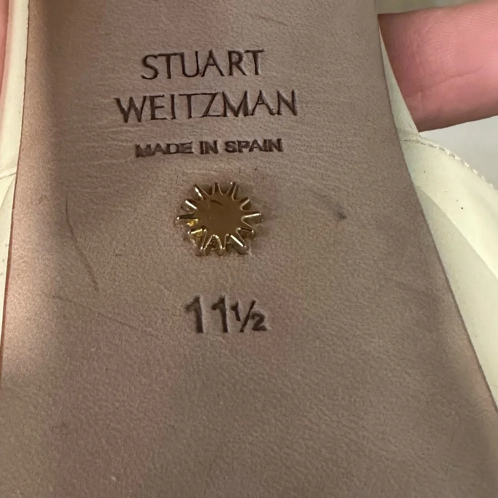 🌹STUART WEITZMAN🌹 Ryder Ankle-Buckle Platform Sandals Size: 11.5 - Picture 15 of 16